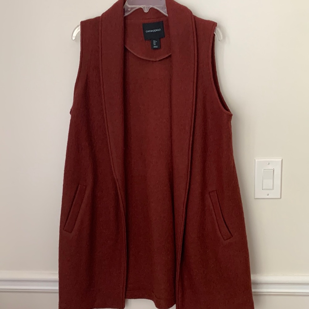 Cynthia Rowley wool sleeveless sweater